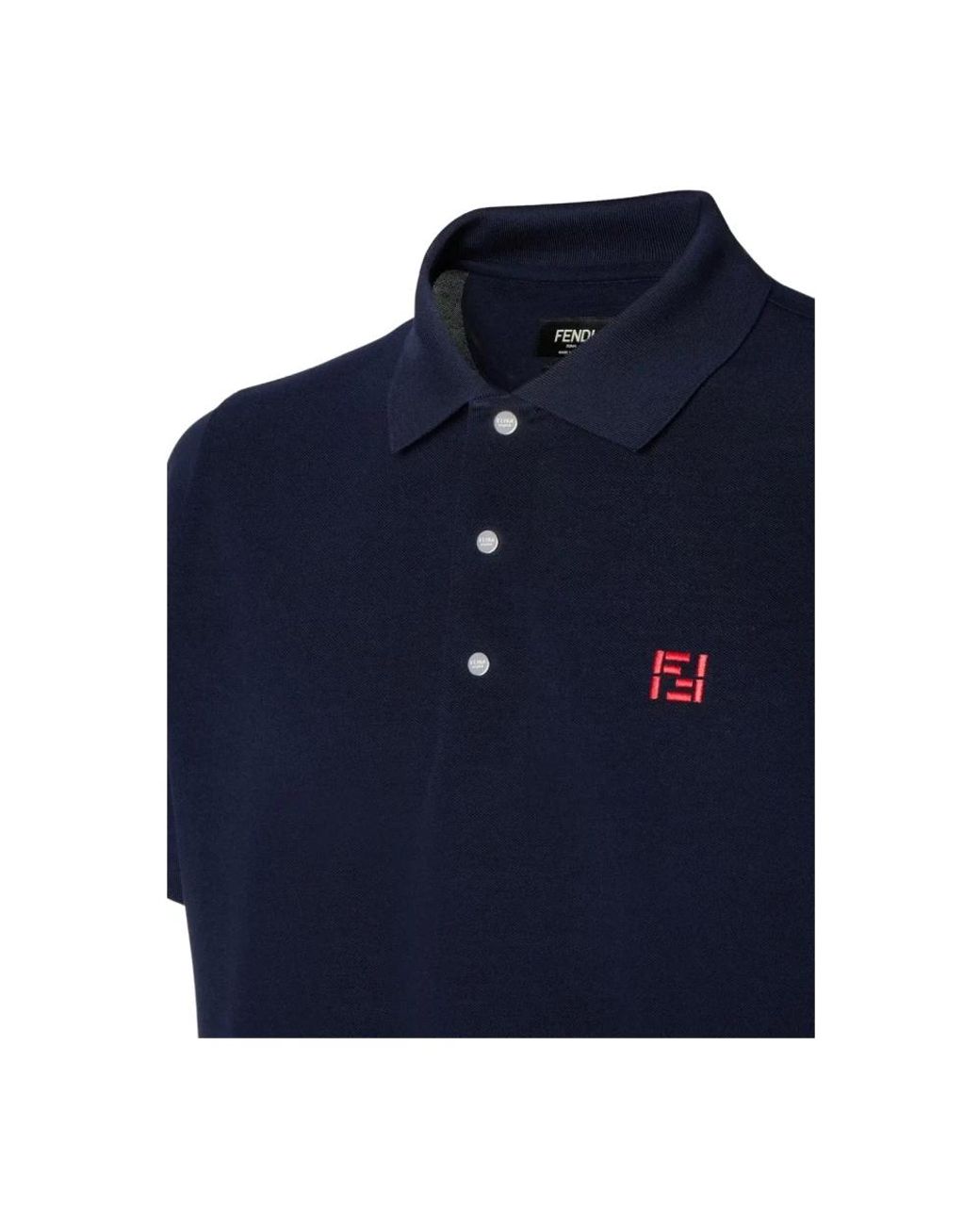 Fendi Blue Polo Shirts for men
