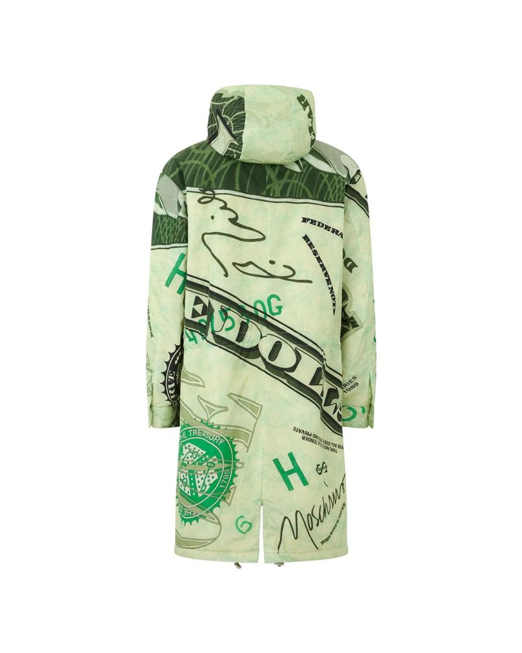 Moschino Green Parkas for men