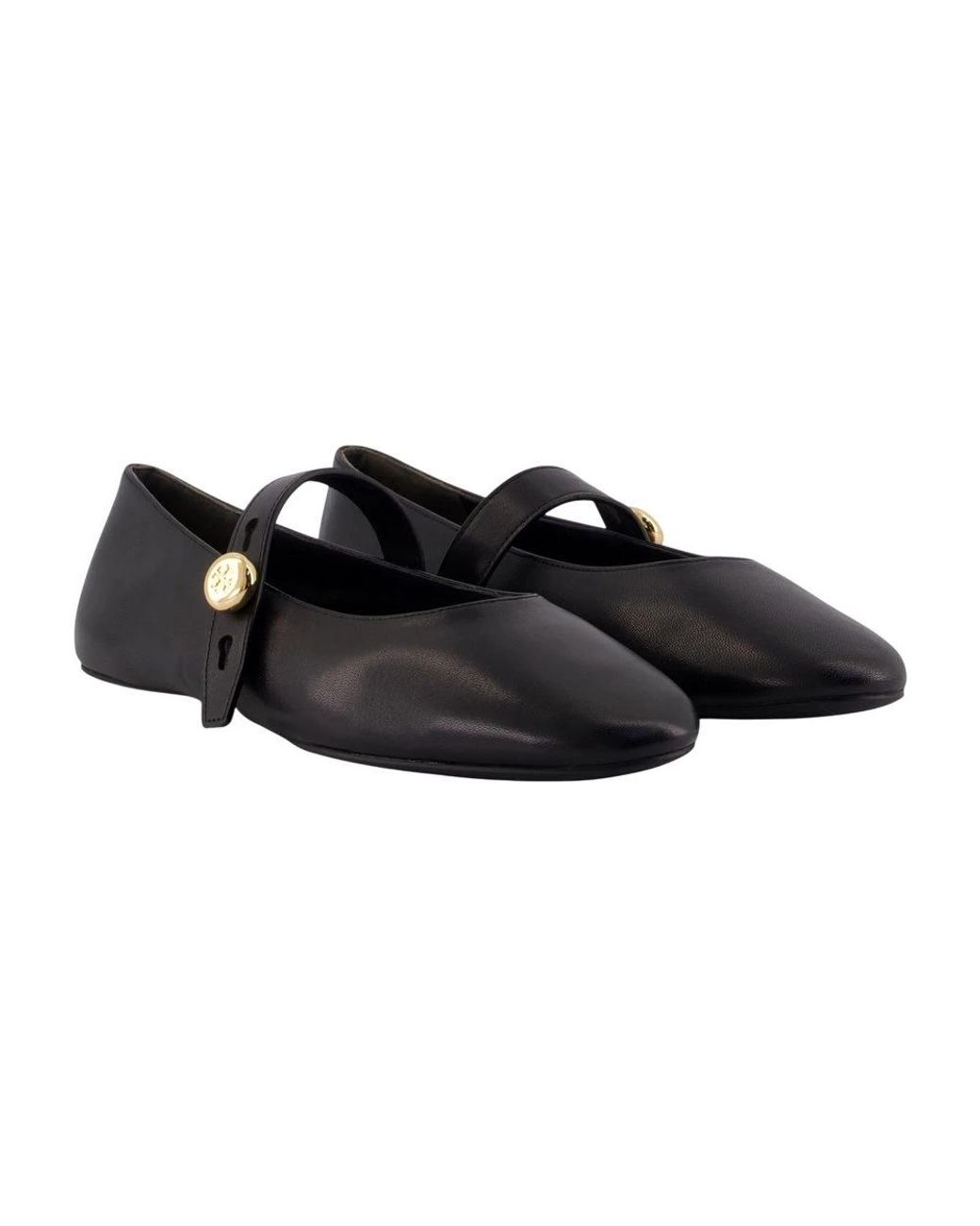 Tory Burch Black Ballerina Shoes