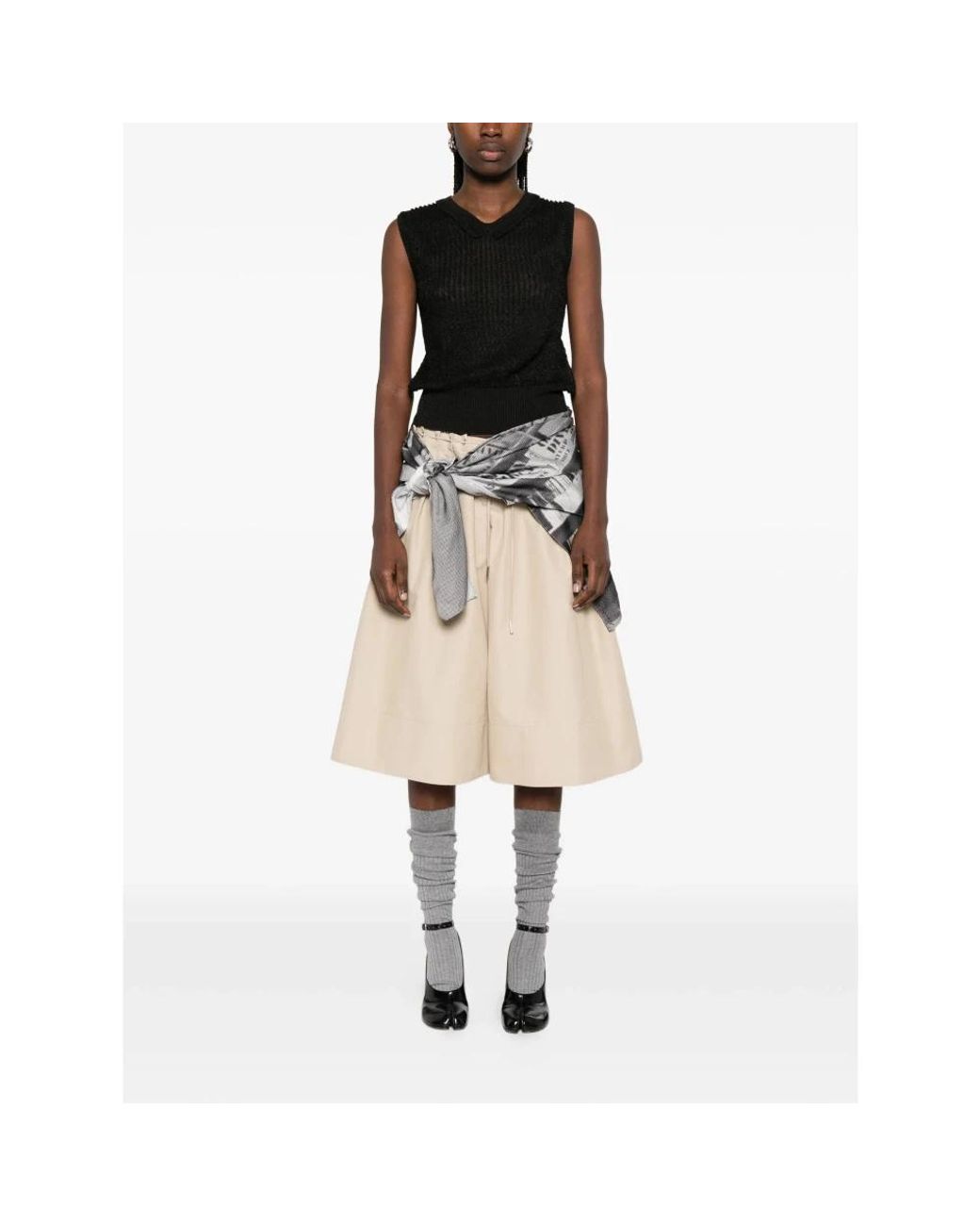 Maison Margiela Black V-Neck Knitwear