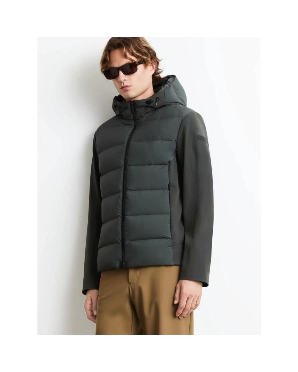Down Jackets Rrd de hombre de color Green