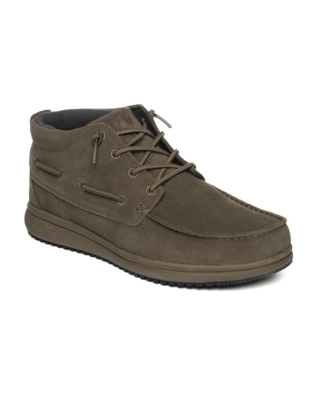 WALK IN PITAS Brown Lace-Up Boots for men
