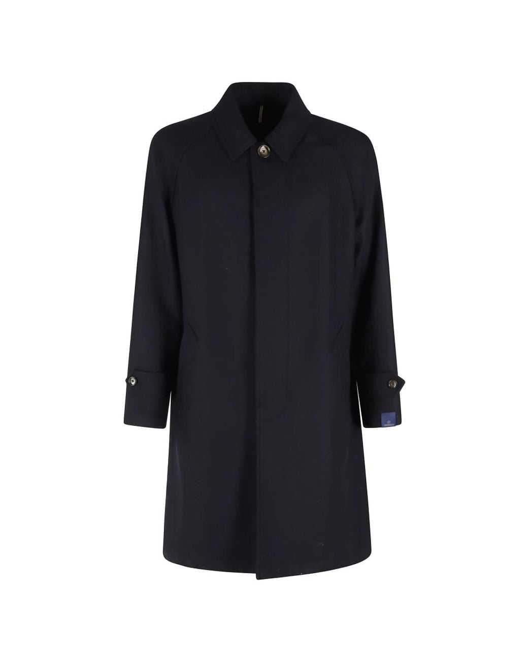 Santaniello Black Single-Breasted Coats for men