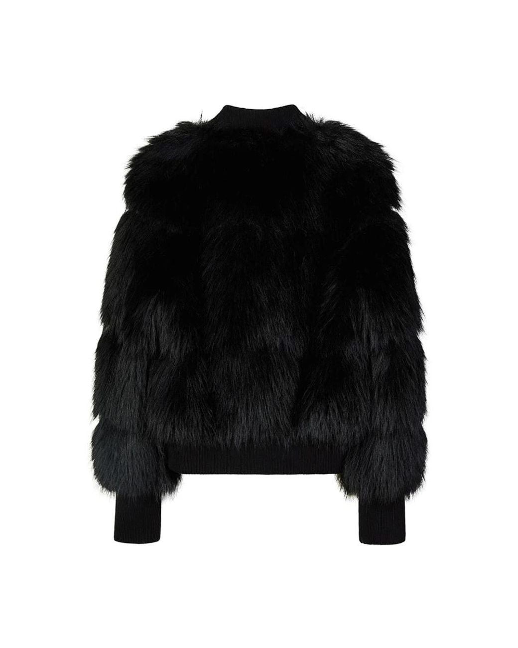 Patrizia Pepe Black Faux Fur & Shearling Jackets
