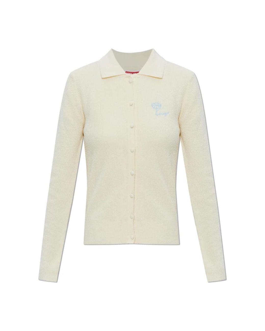 KENZO Logo Cardigan in het White