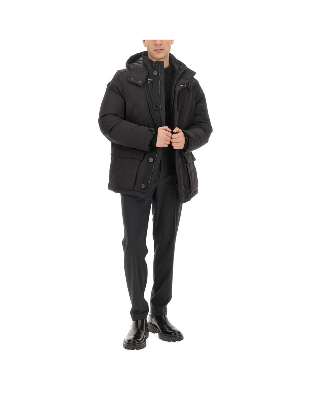 Fay Black Winter Jackets for men