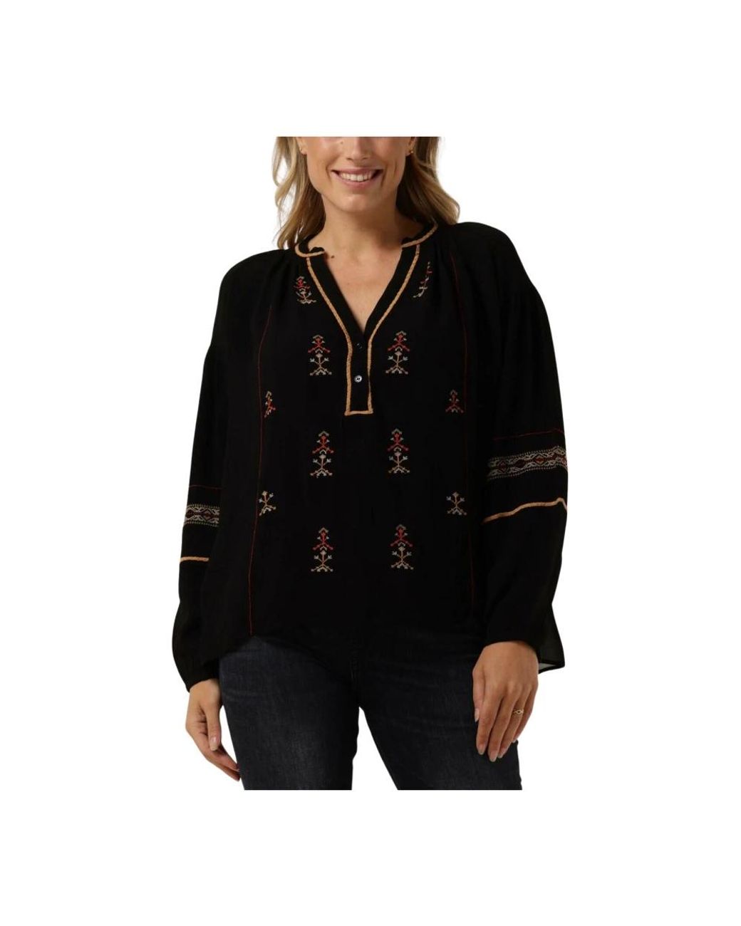 Vanessa Bruno Overhemden ,Zwart ,Nipoa Blouse Zwart in het Black
