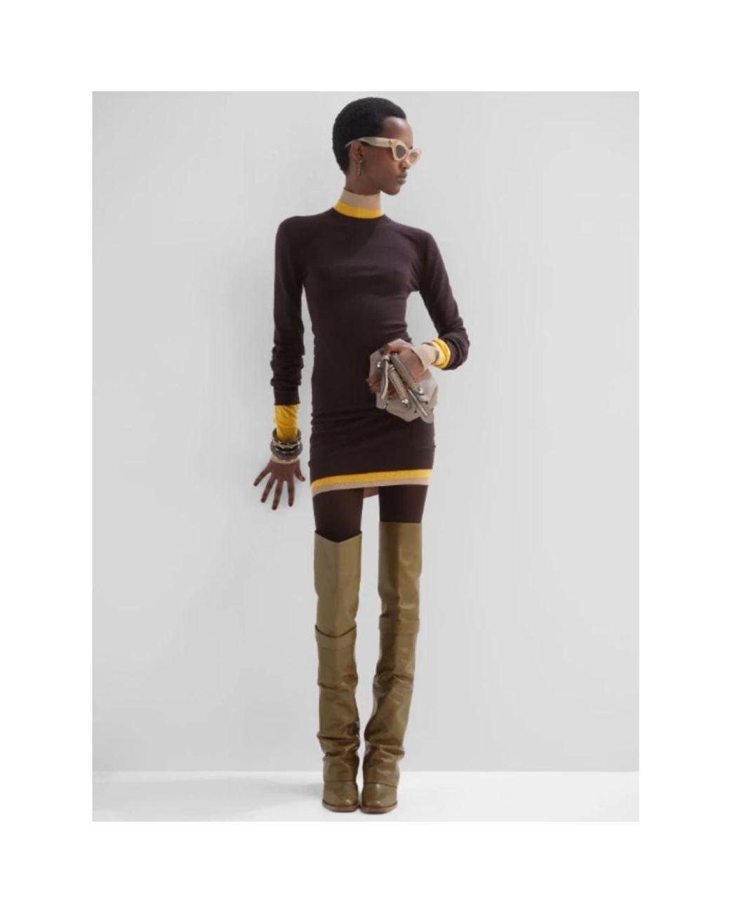 Fendi Purple Knitted Dresses