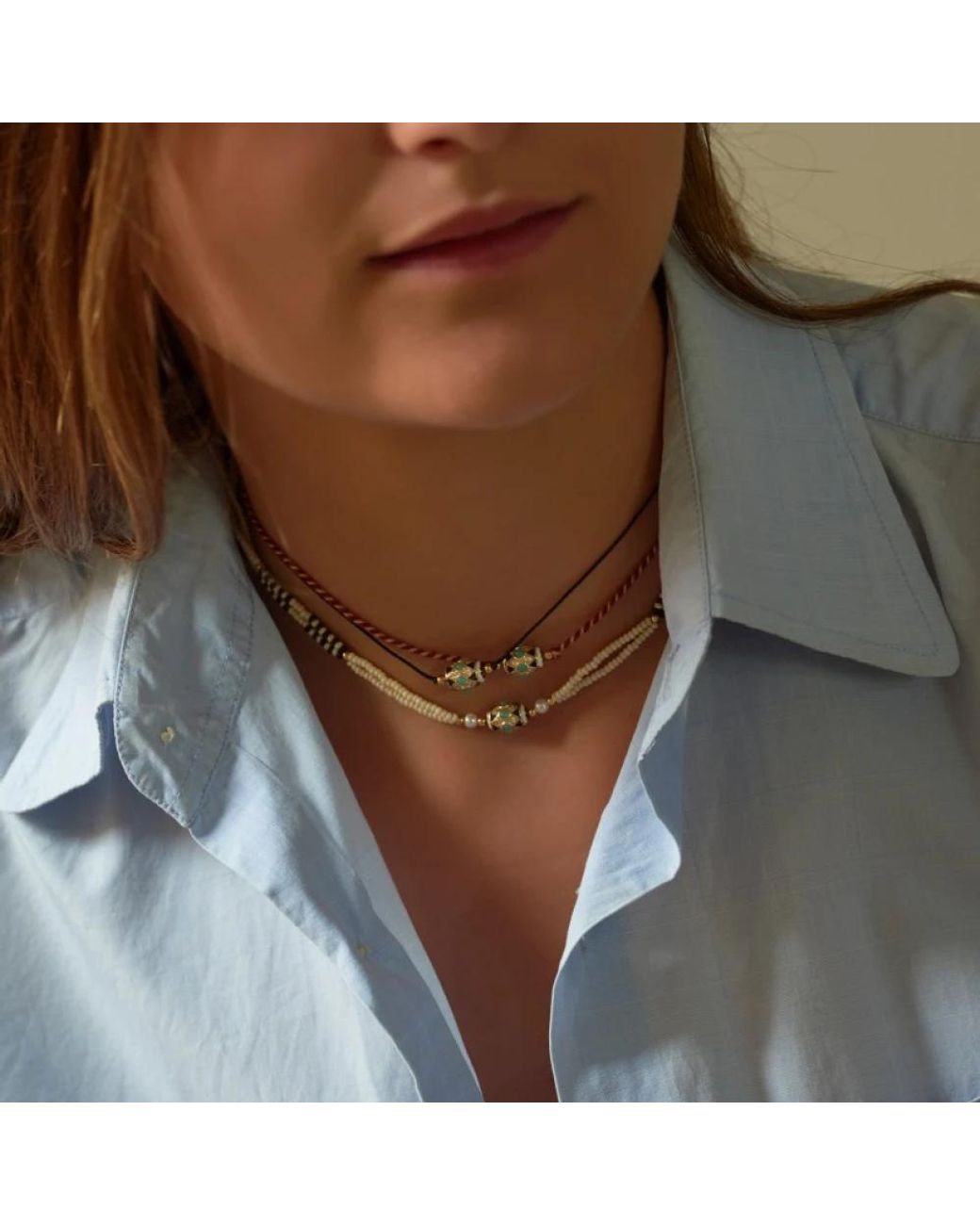 Dorothée Sausset Metallic Necklaces