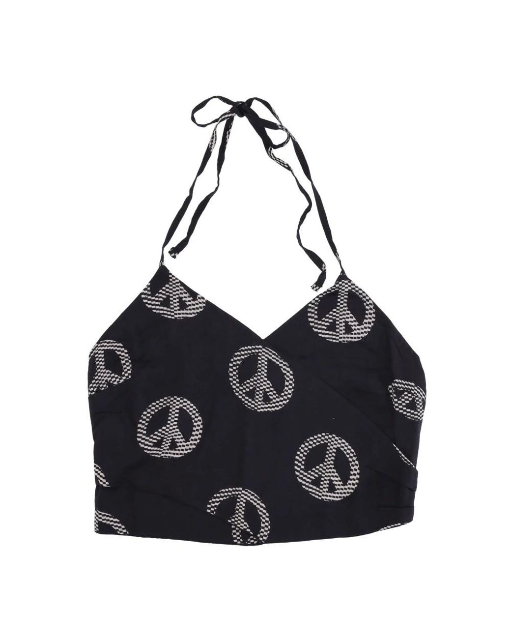 Obey Tops ,Zwart ,Vredige Haltertop Zwart in het Black