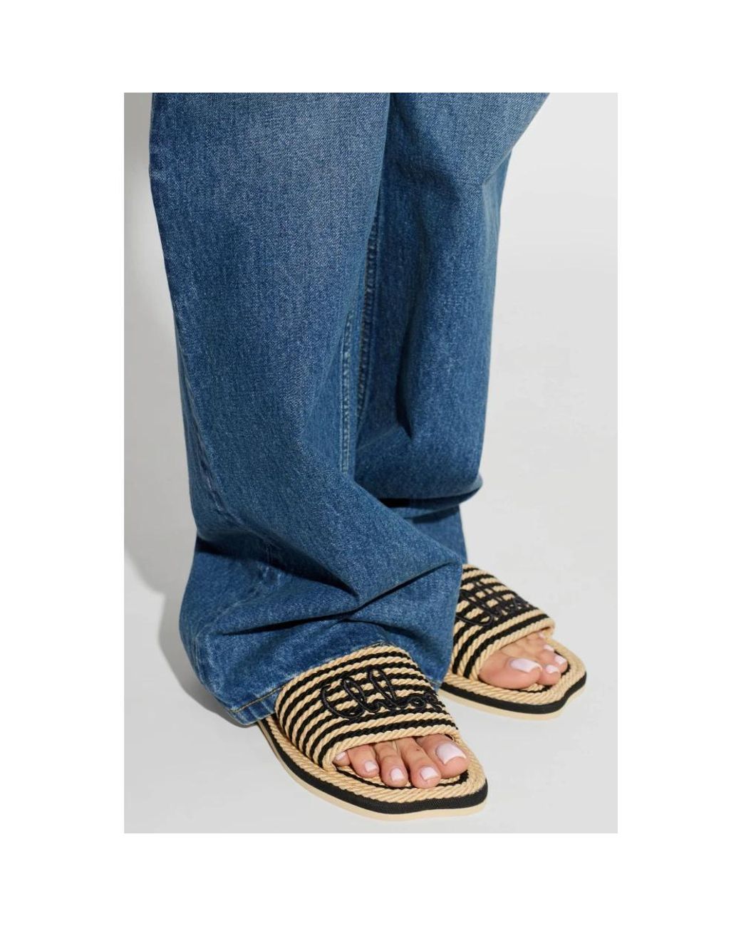 Chloé Natural Sliders
