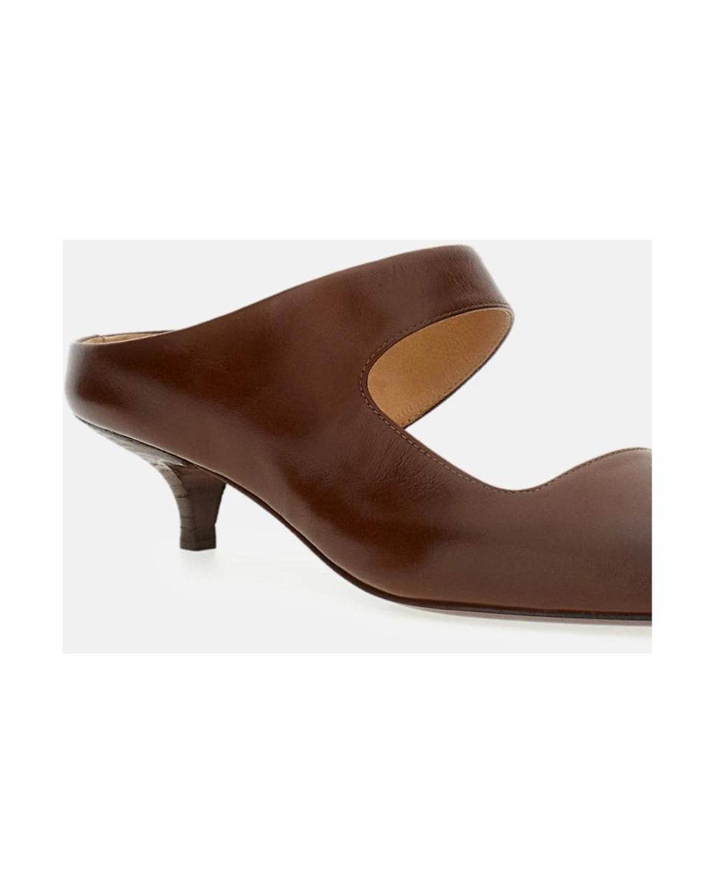 Marsèll Brown Heeled Mules