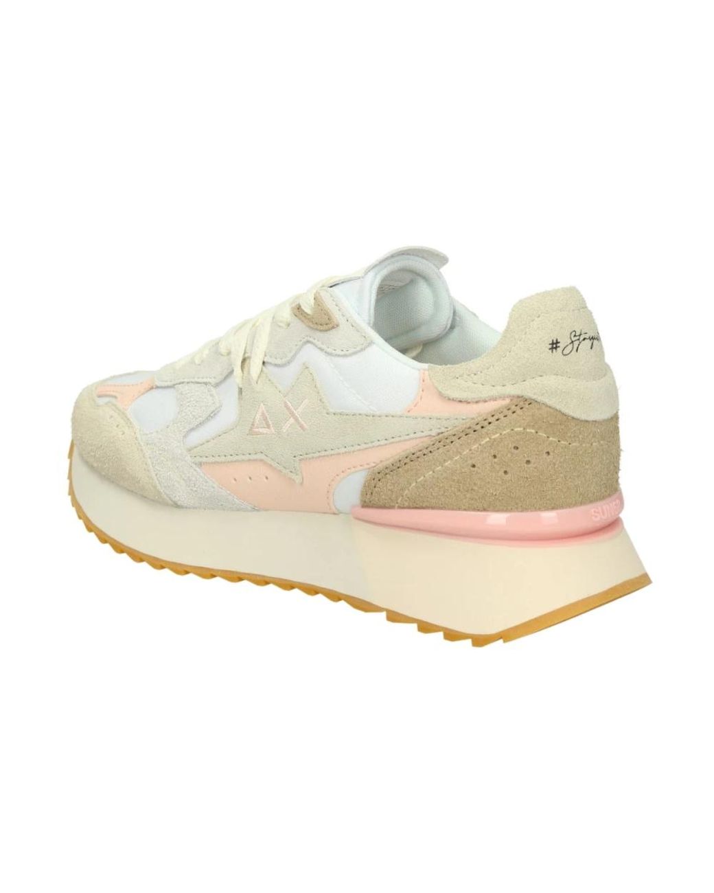 Sun 68 White Sneakers