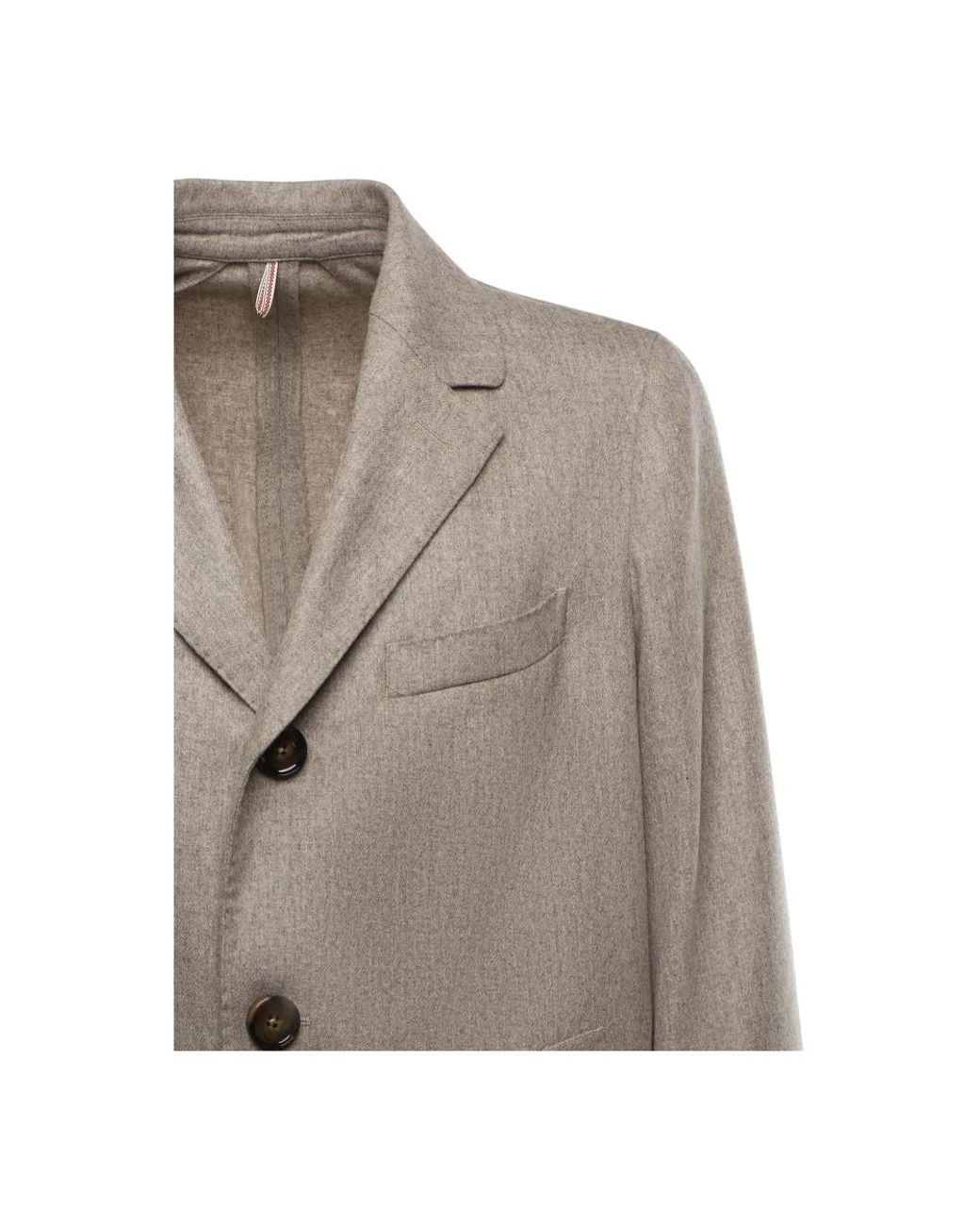 Santaniello Brown Single-Breasted Coats for men