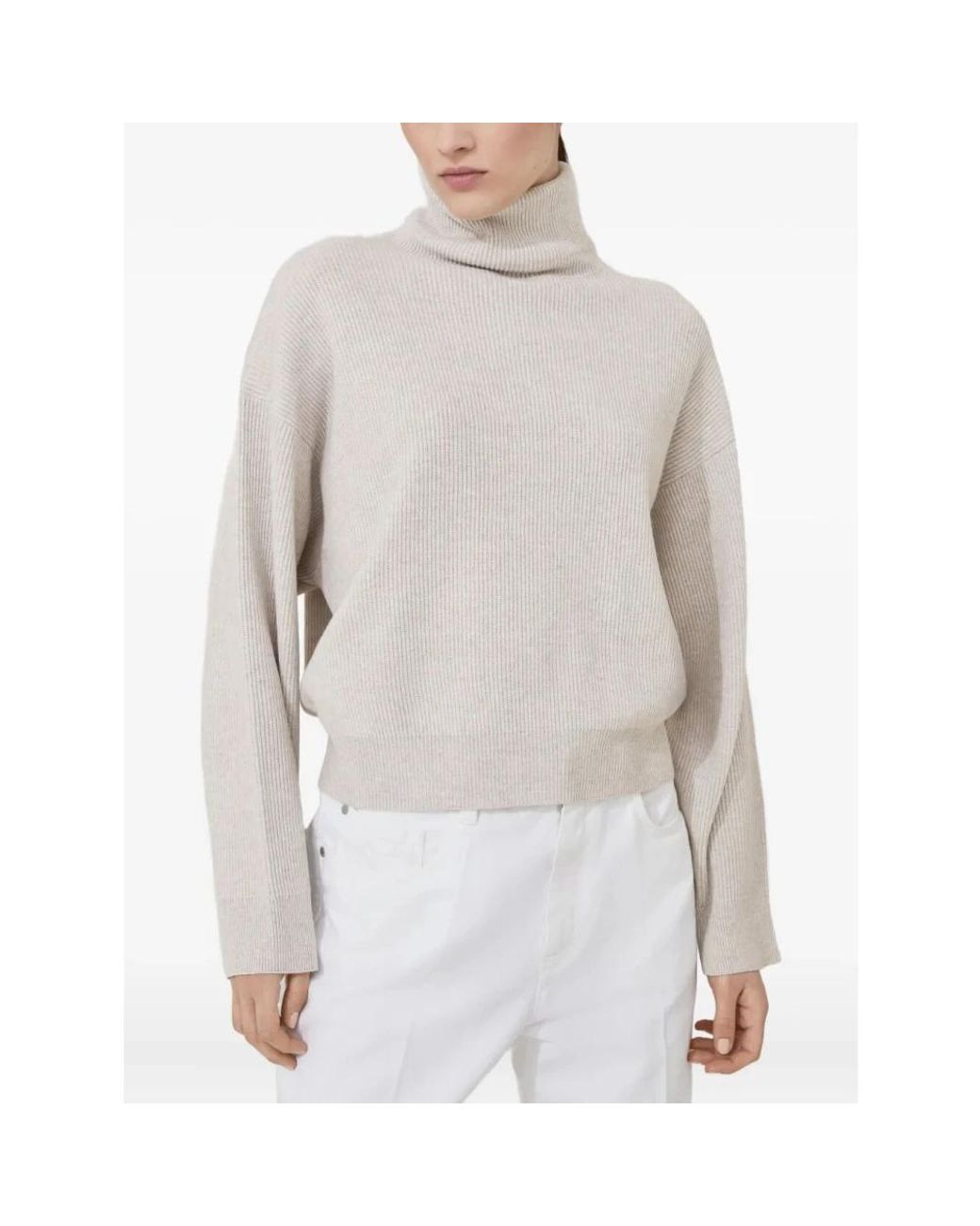 Brunello Cucinelli White Turtlenecks