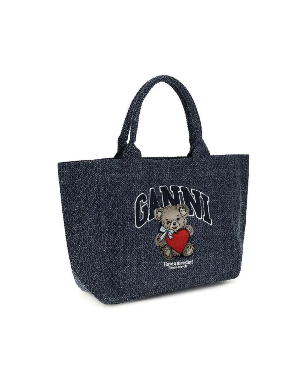 Ganni Blue Shopping Bags