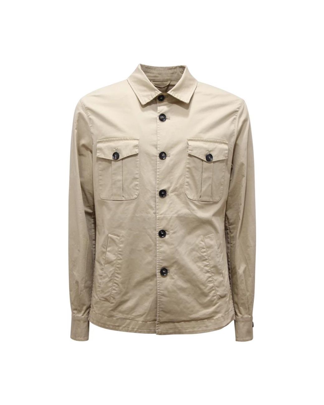 Light Jackets di Mazzarelli in Natural da Uomo