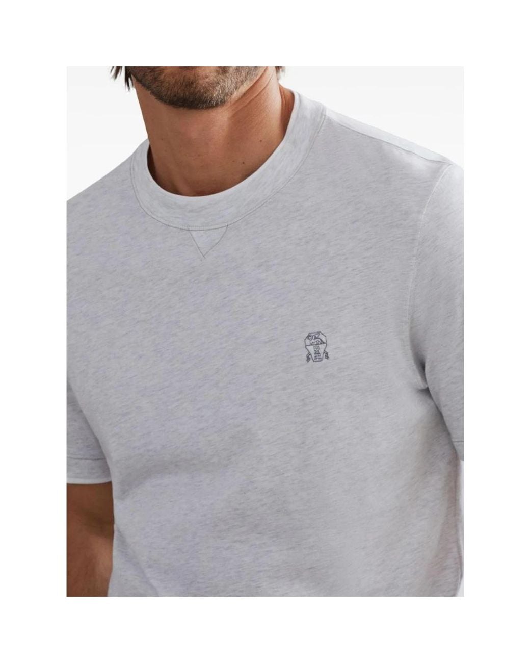Brunello Cucinelli White T-Shirts for men