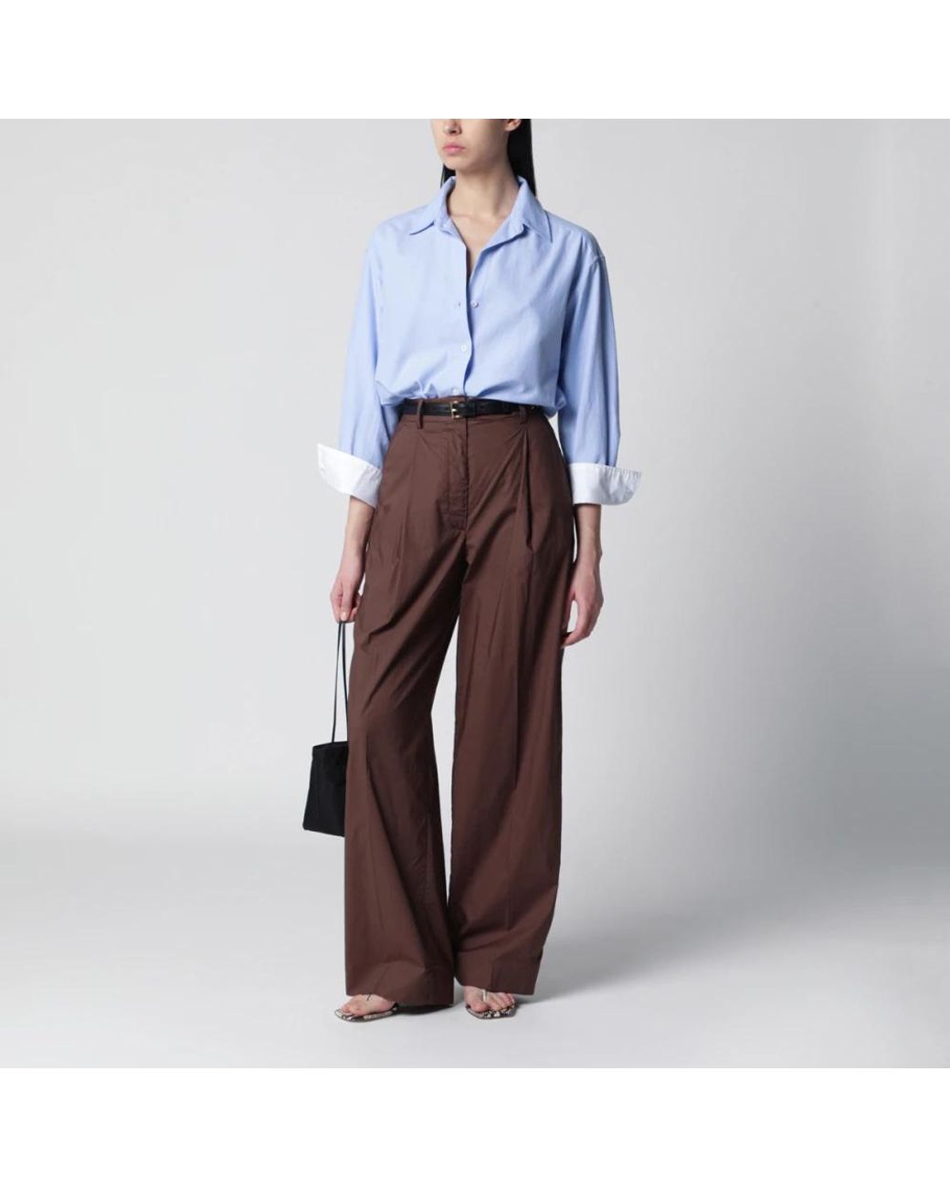Thelatest Brown Wide Trousers