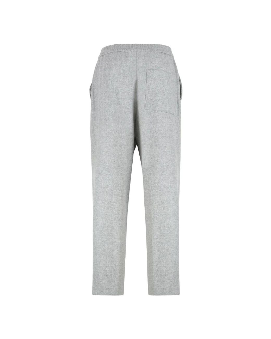 Boss Gray Straight Trousers for men