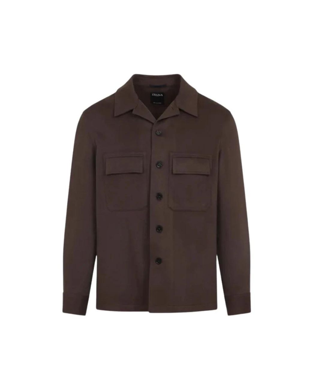 Zegna Brown Casual Shirts for men