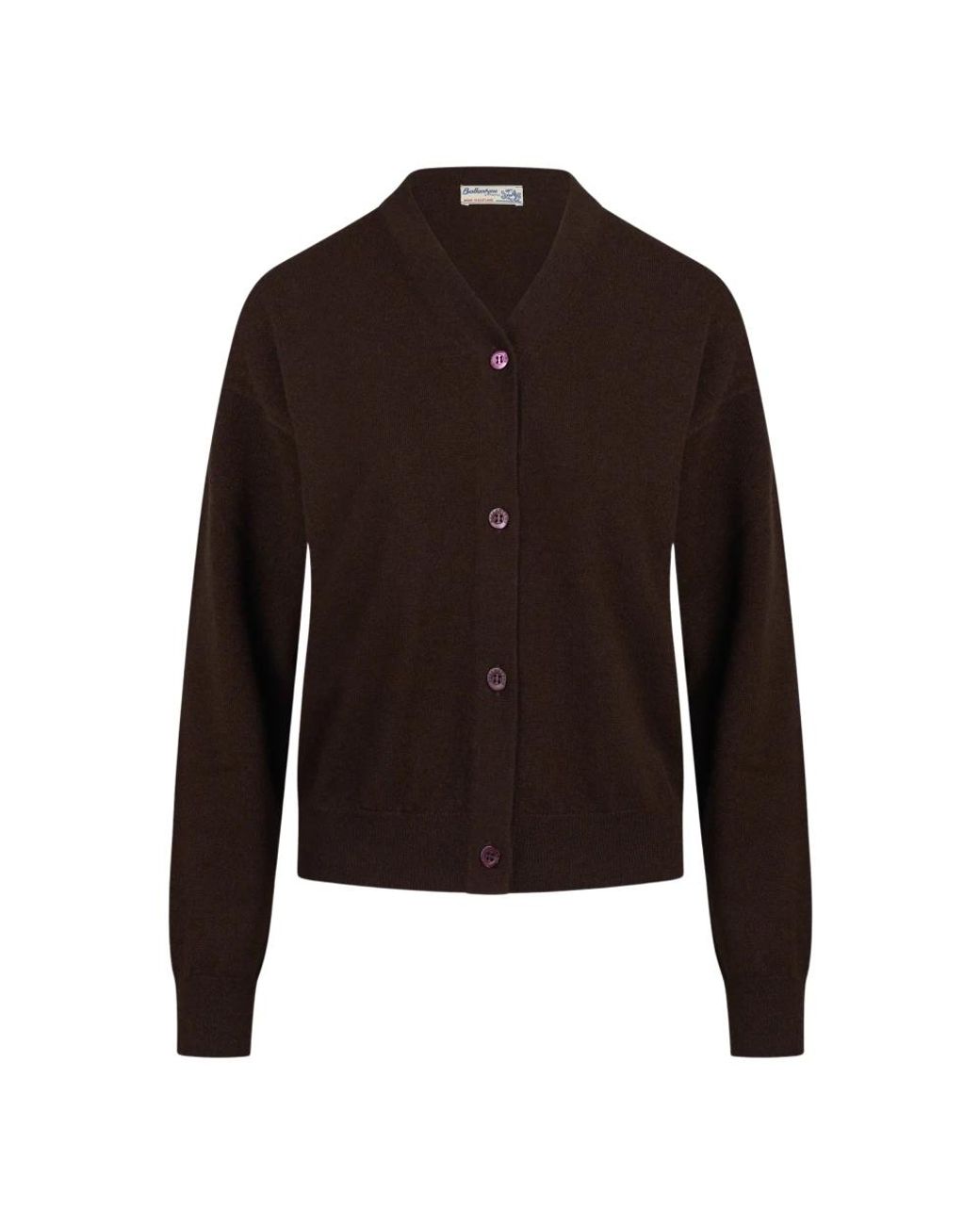 Ballantyne Diamond Cardigan in het Black