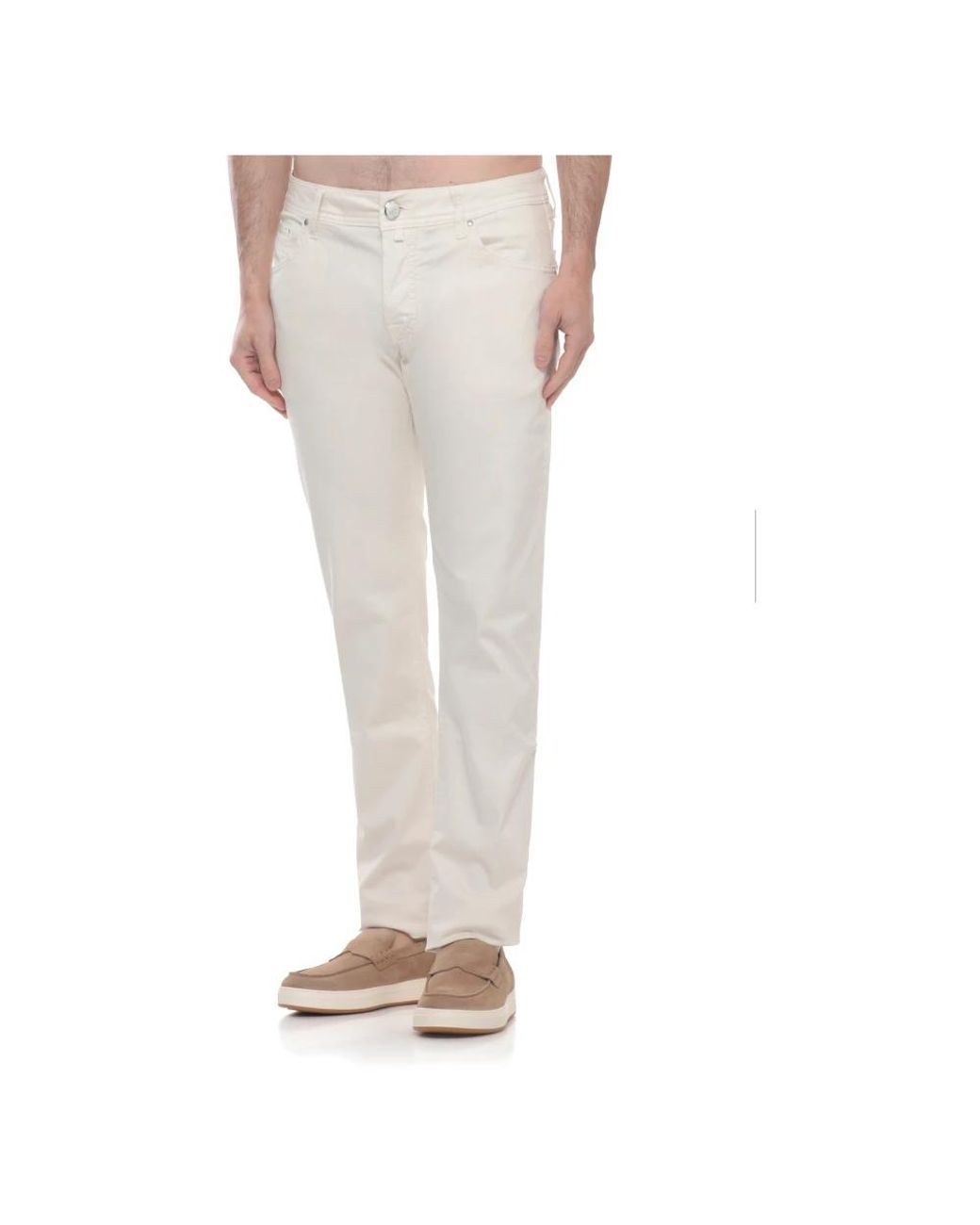 Jacob Cohen White Slim Fit Jeans for men