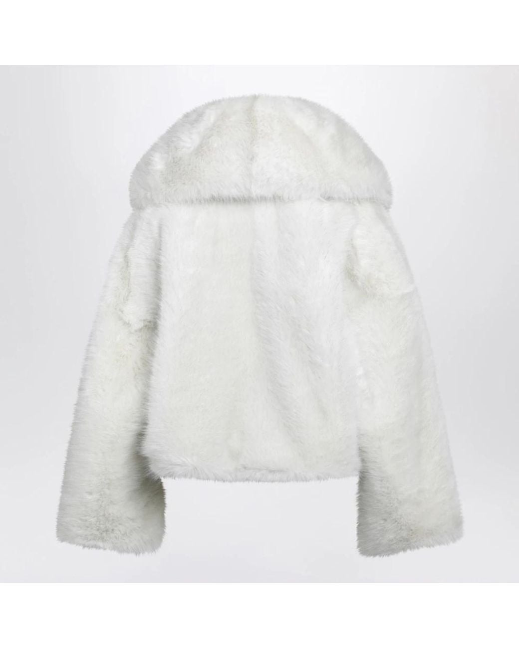 BB COUTURE White Faux Fur & Shearling Jackets