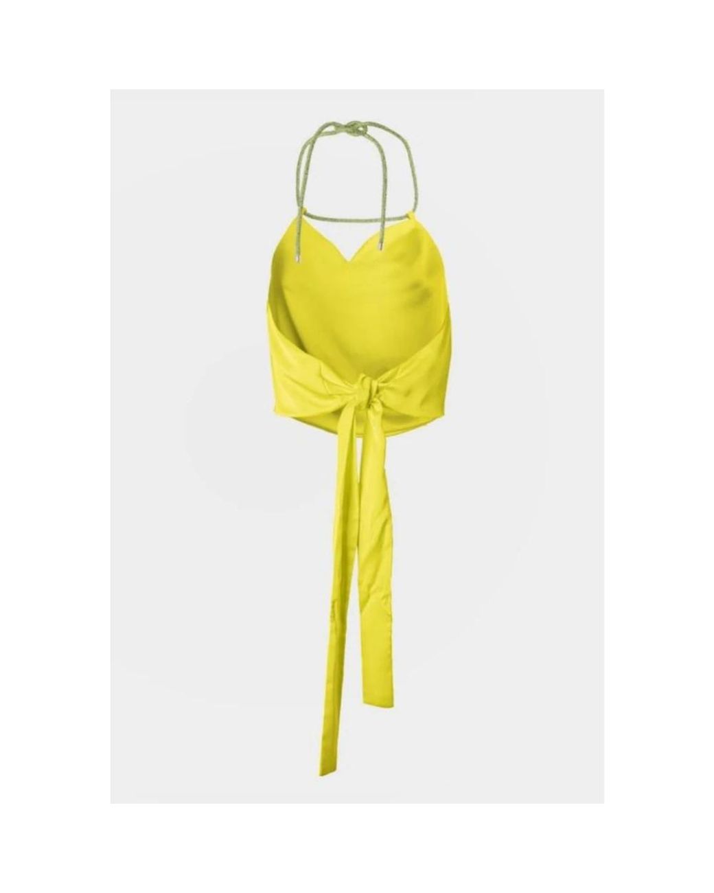 SIMONA CORSELLINI Yellow Sleeveless Tops