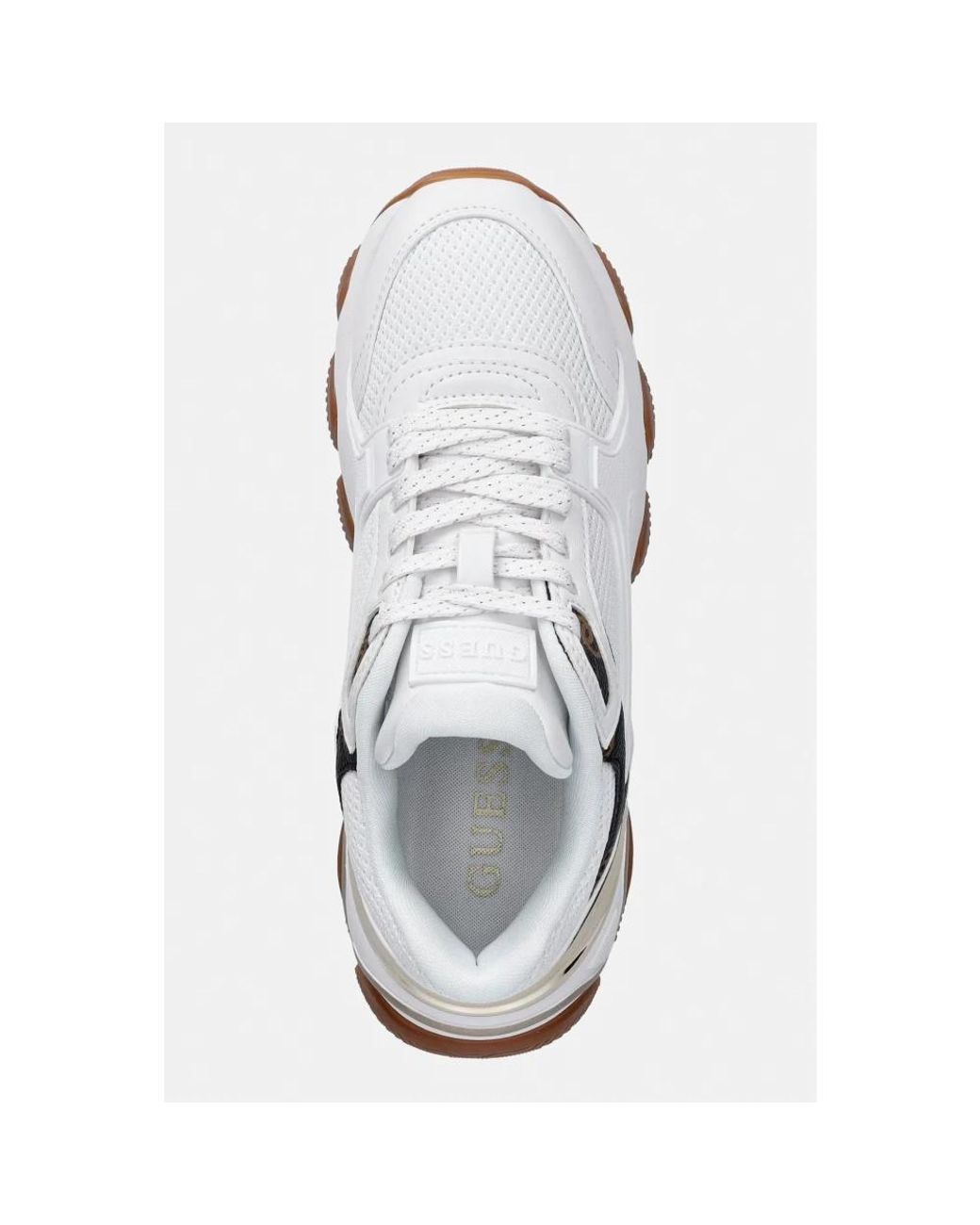 Guess White Mazzy Logo Running Shoes