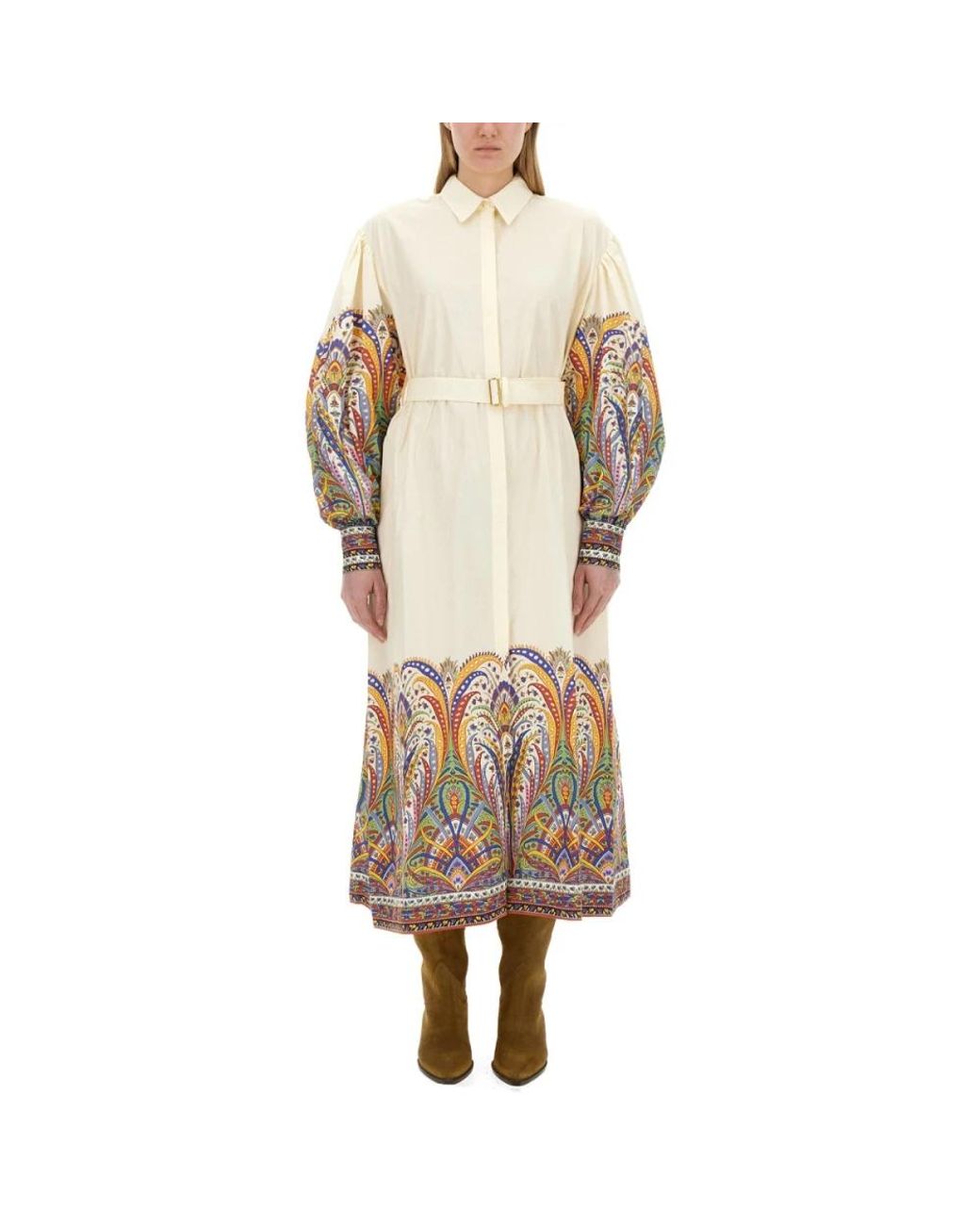 Etro Natural Shirt Dresses
