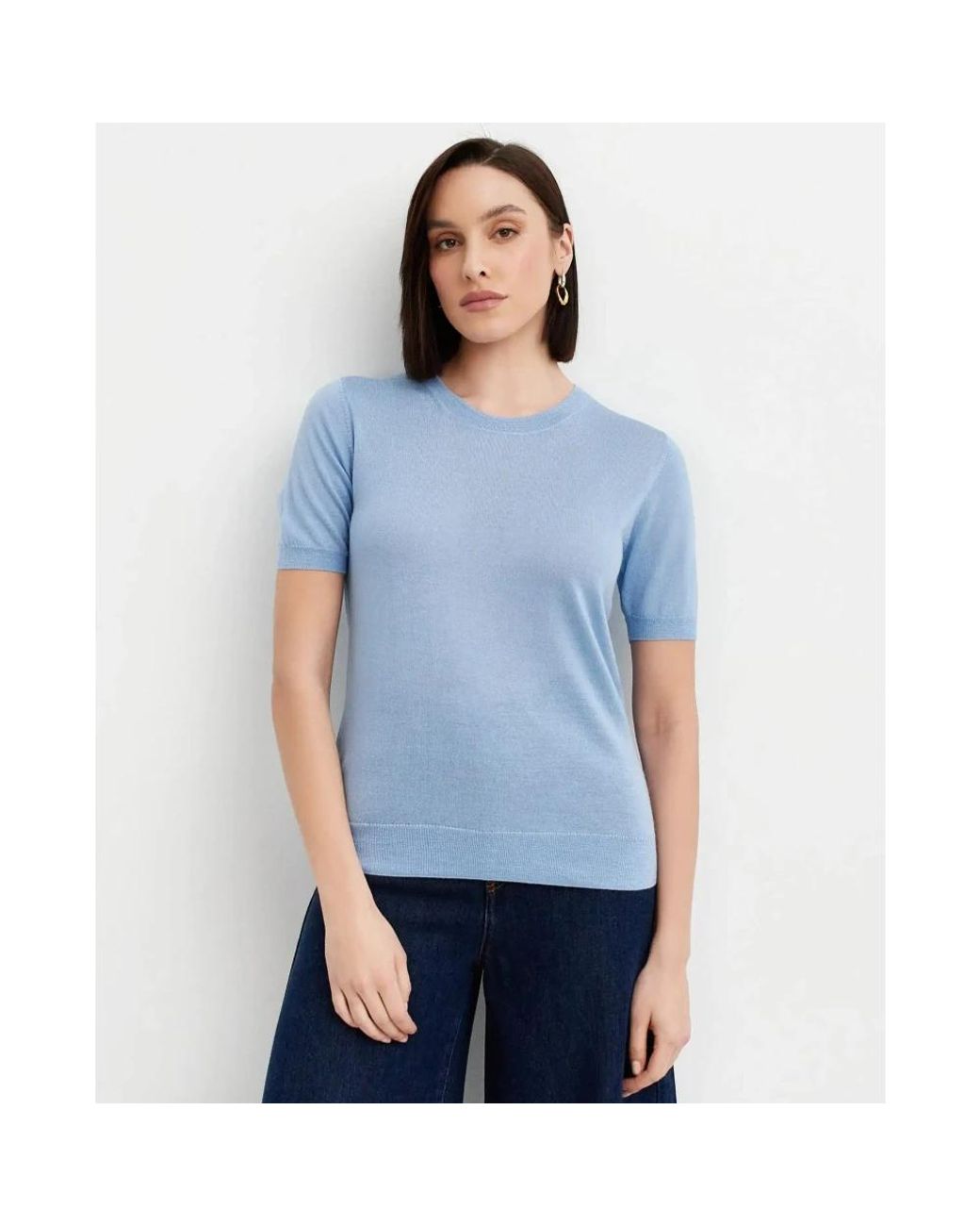 P.A.R.O.S.H. Blue Round-Neck Knitwear