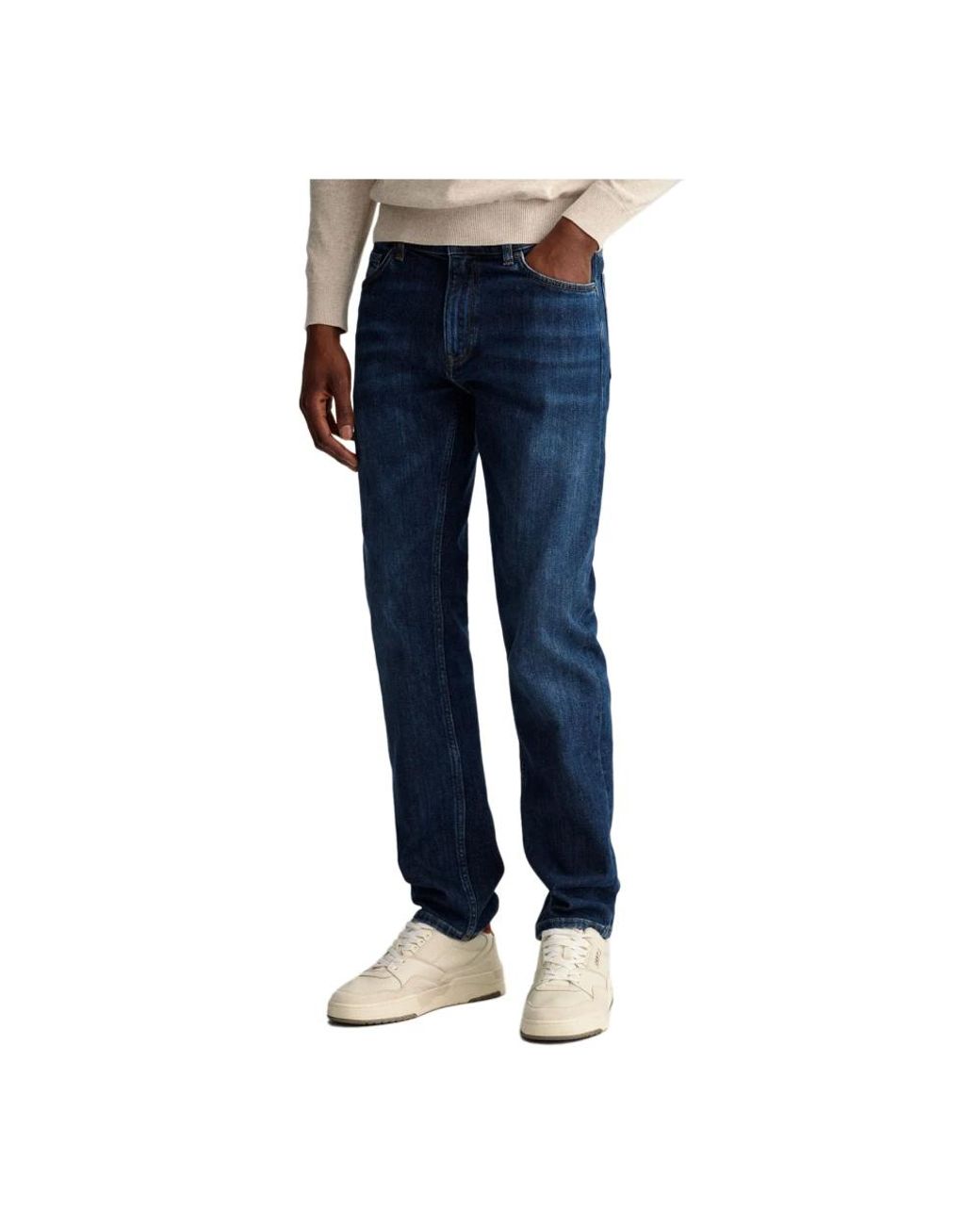 GANT Regular Fit Jeans - - Heren in het Blauw voor heren | Lyst BE