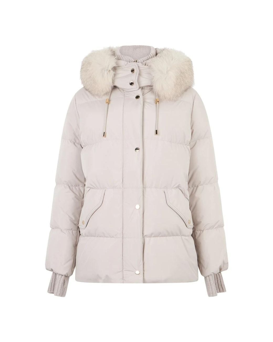 Moorer Jassen ,Polyester Attica Donsjack in het Natural