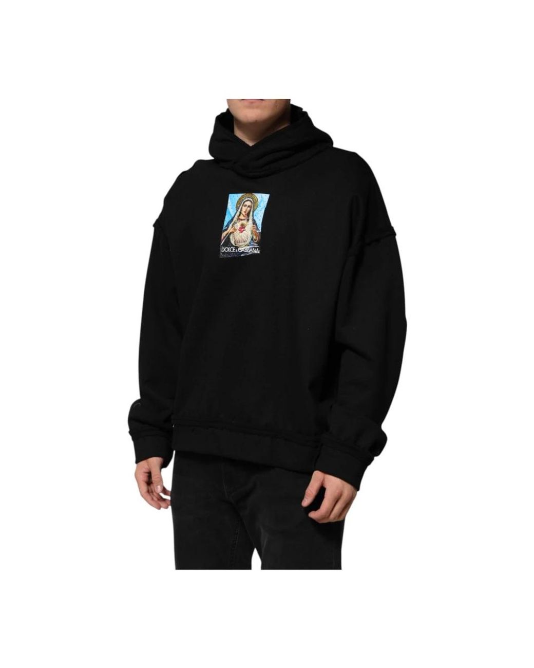 Dolce & Gabbana Black Hoodies for men
