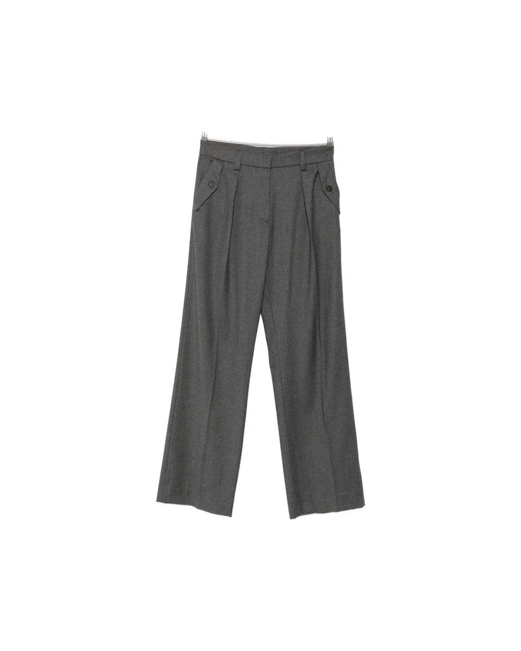 Antonelli Gray Straight Trousers