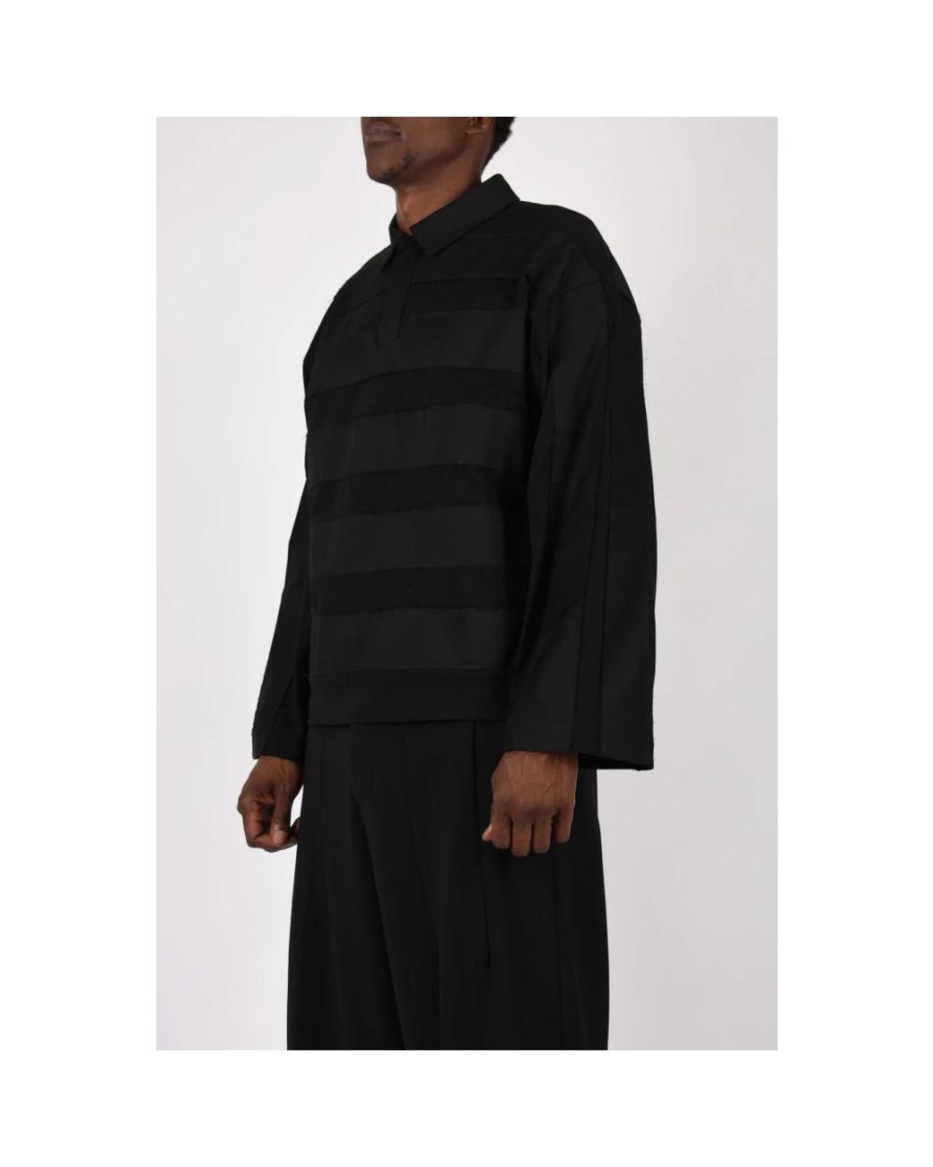 Nine:inthe:morning Black Polo Shirts for men