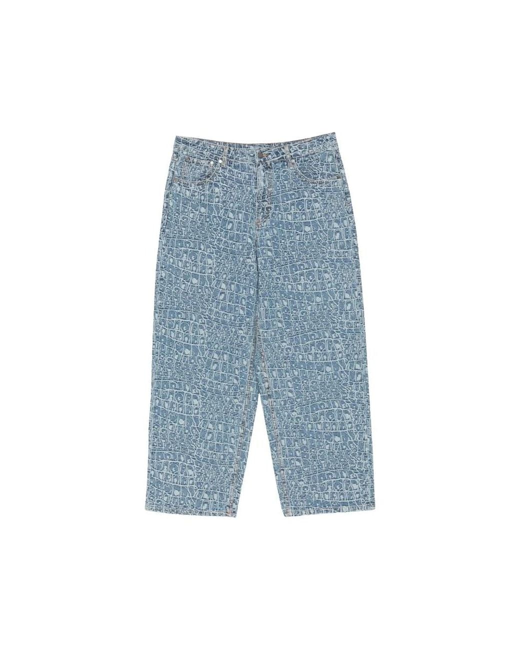 Daily Paper Blue Wide Jeans for men