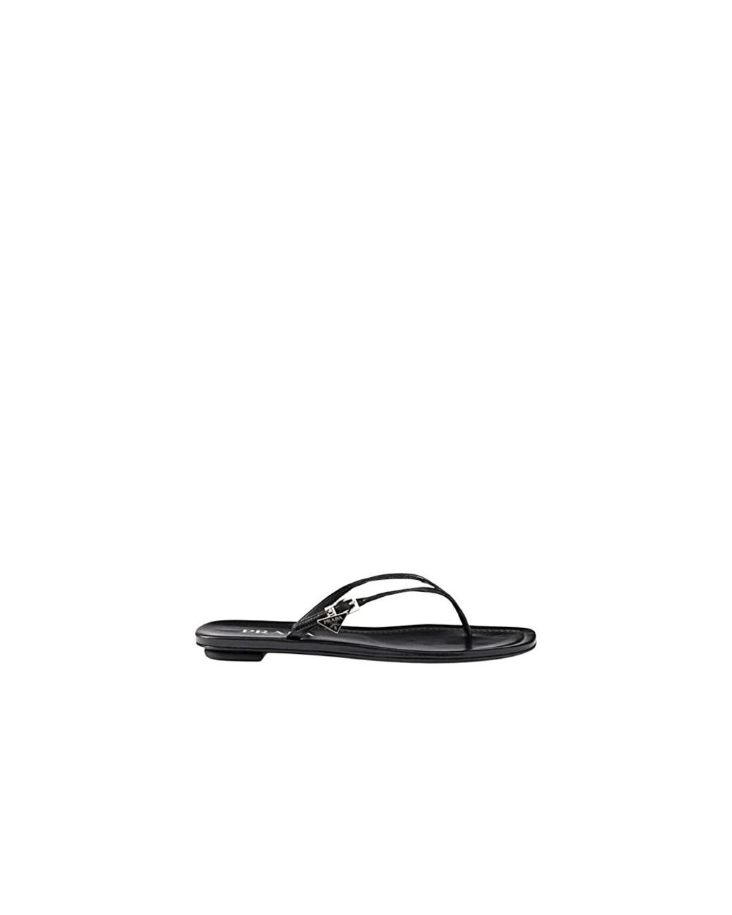Prada Black Flip Flops