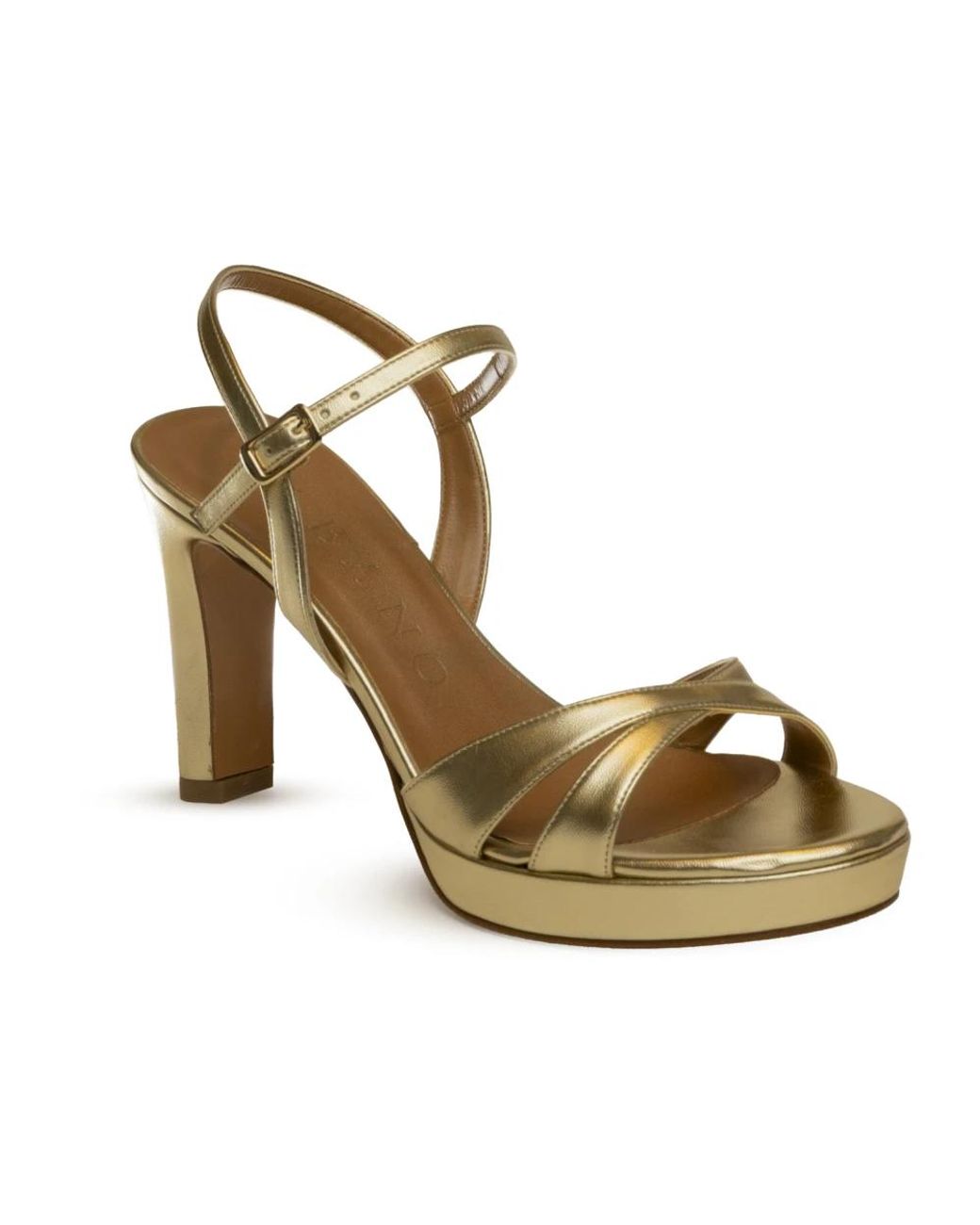 Albano Metallic High Heel Sandals