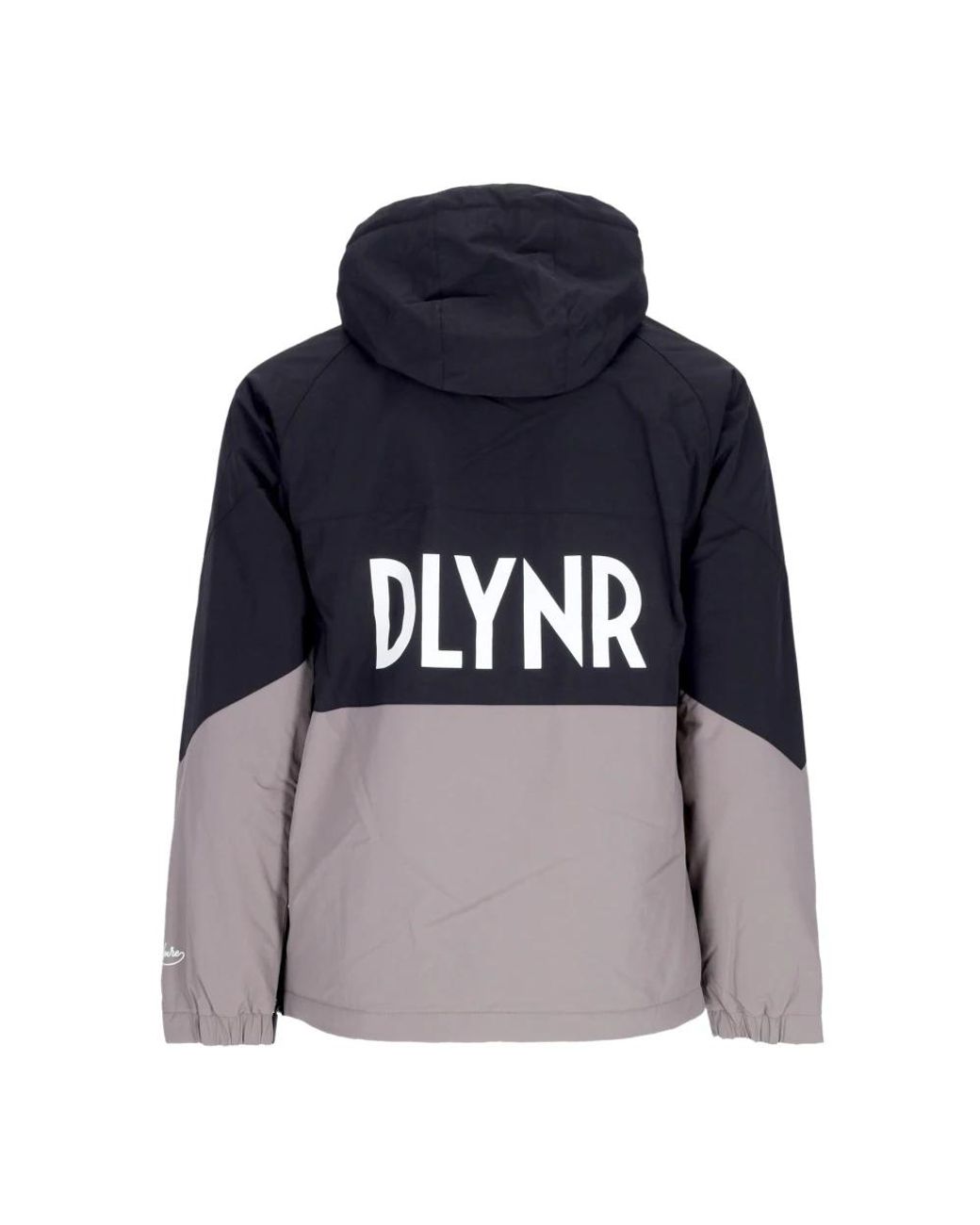 DOLLY NOIRE Fitness ,Zwart ,Polyester Zwart/Wit Anorakjas Met Fleecevoering in het Blue voor heren