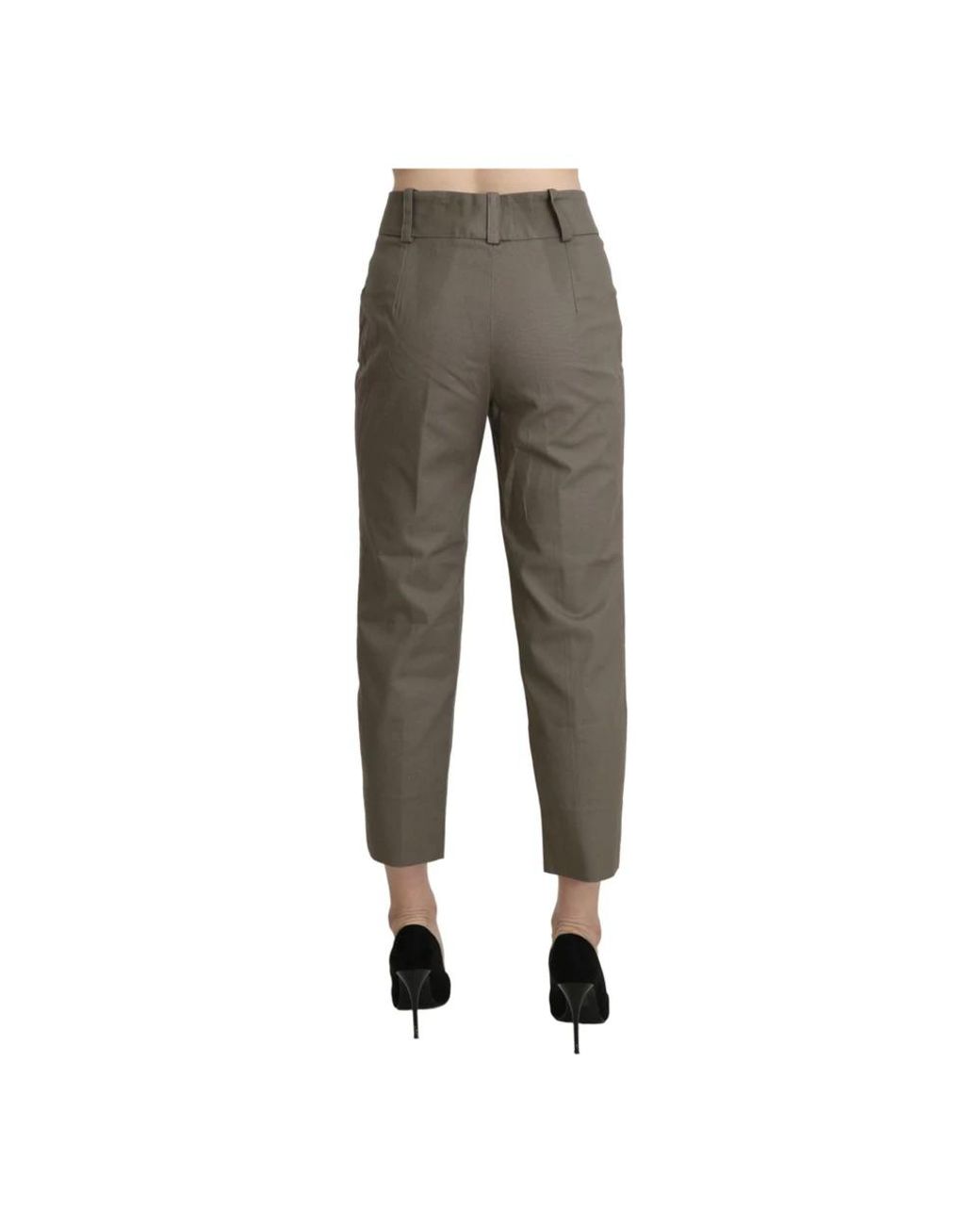 Bencivenga Gray Cropped Trousers
