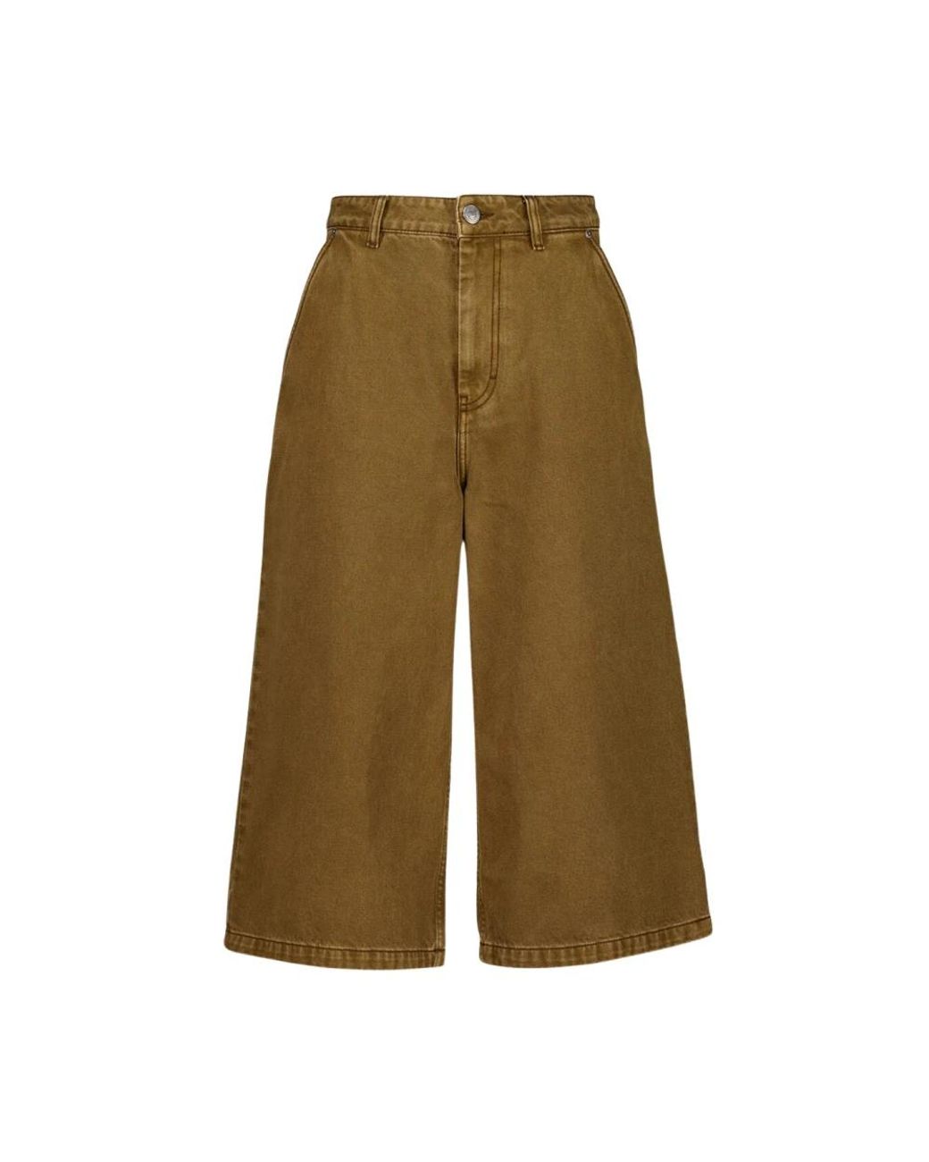 AMI Green Cropped Jeans