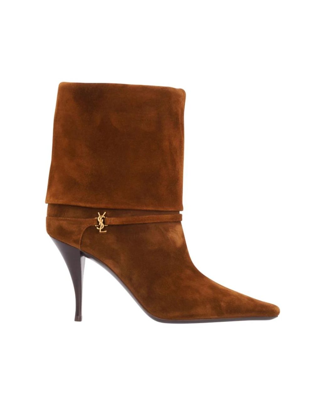 Saint Laurent Brown Heeled Boots