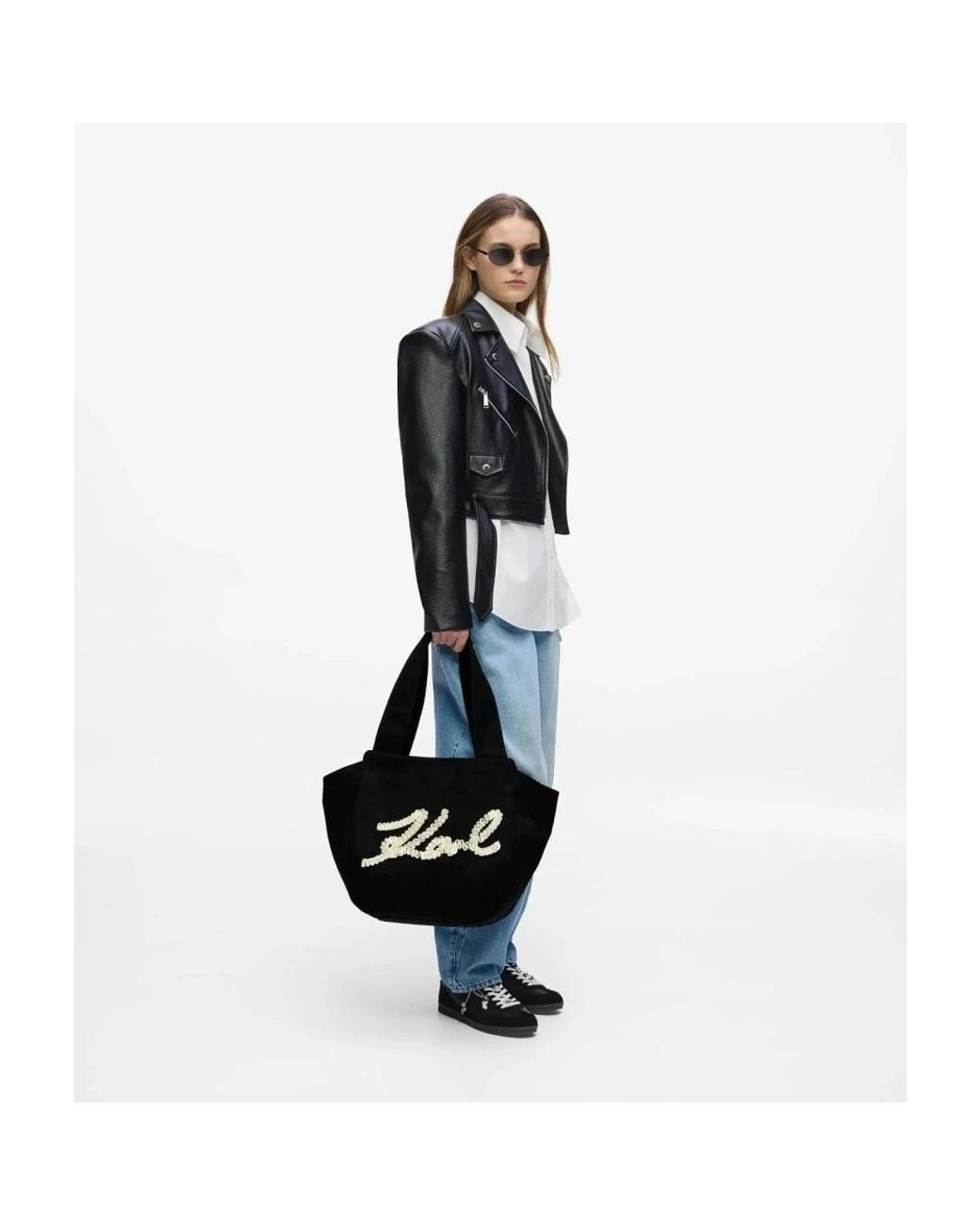Karl Lagerfeld Black Shopping Bags