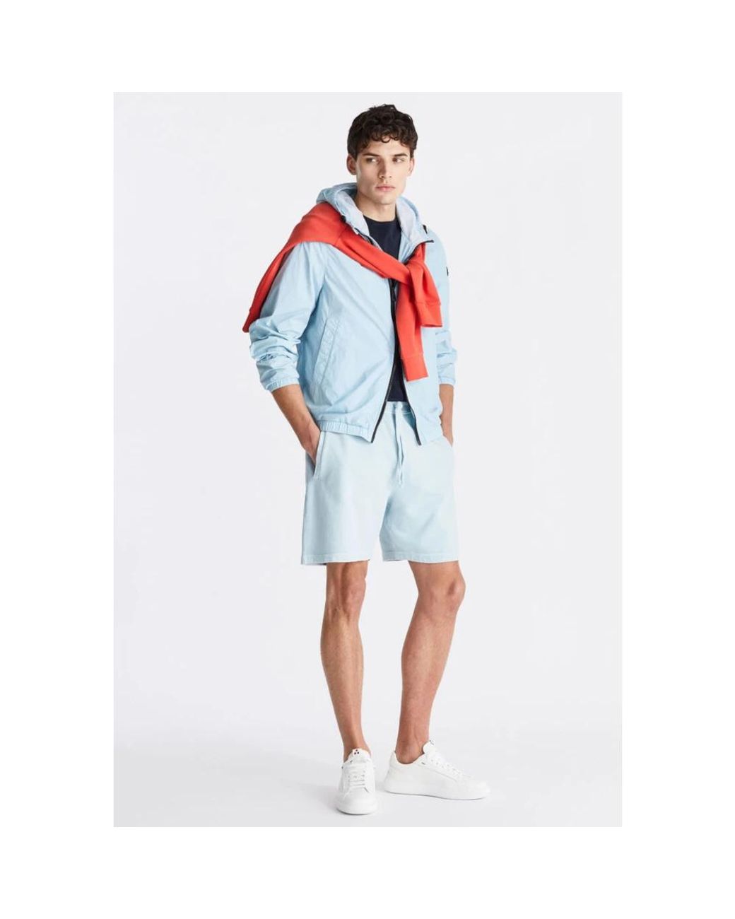 Peuterey Blue Bomber Jackets for men