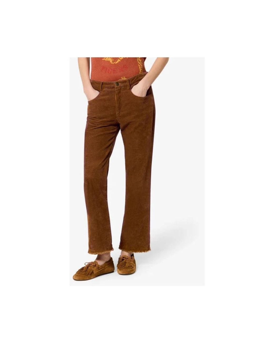 Isabel Marant Brown Straight Trousers
