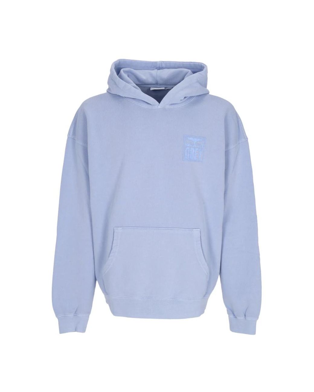 Obey Hoodies & Sweatvesten ,Blauw ,Katoen Pigment Eyes Icon Lichtgewicht Hoodie in het Blue voor heren