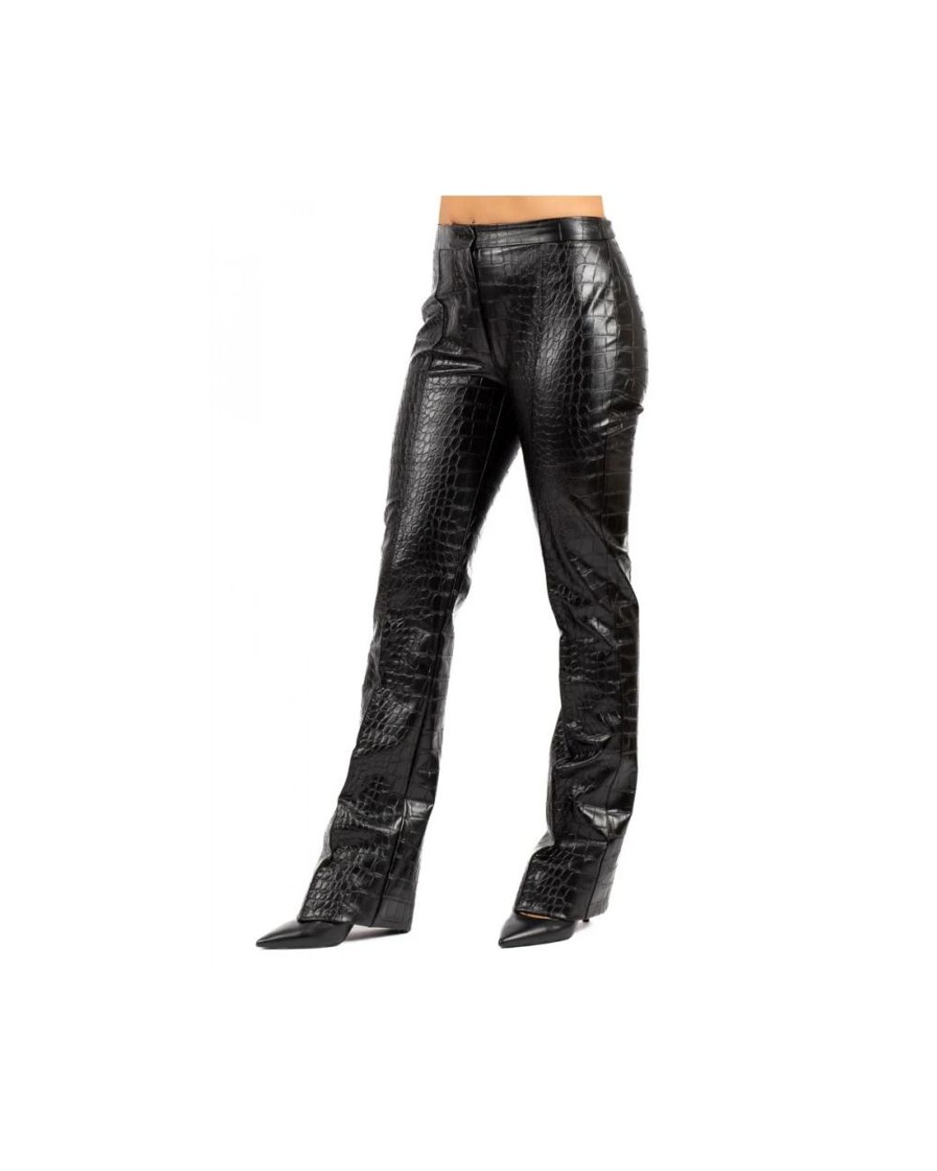 Elisabetta Franchi Black Straight Trousers