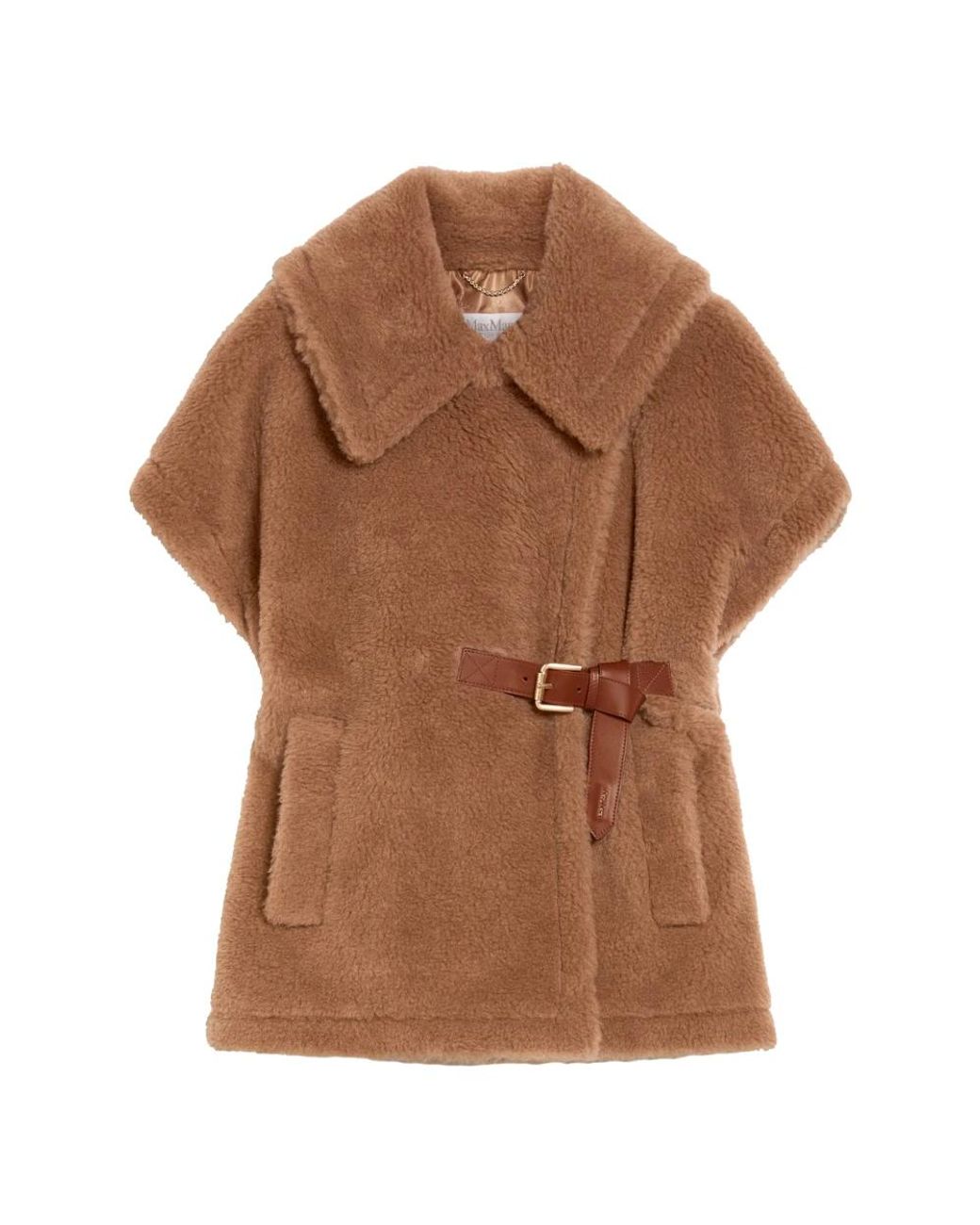Max Mara Brown Faux Fur & Shearling Jackets